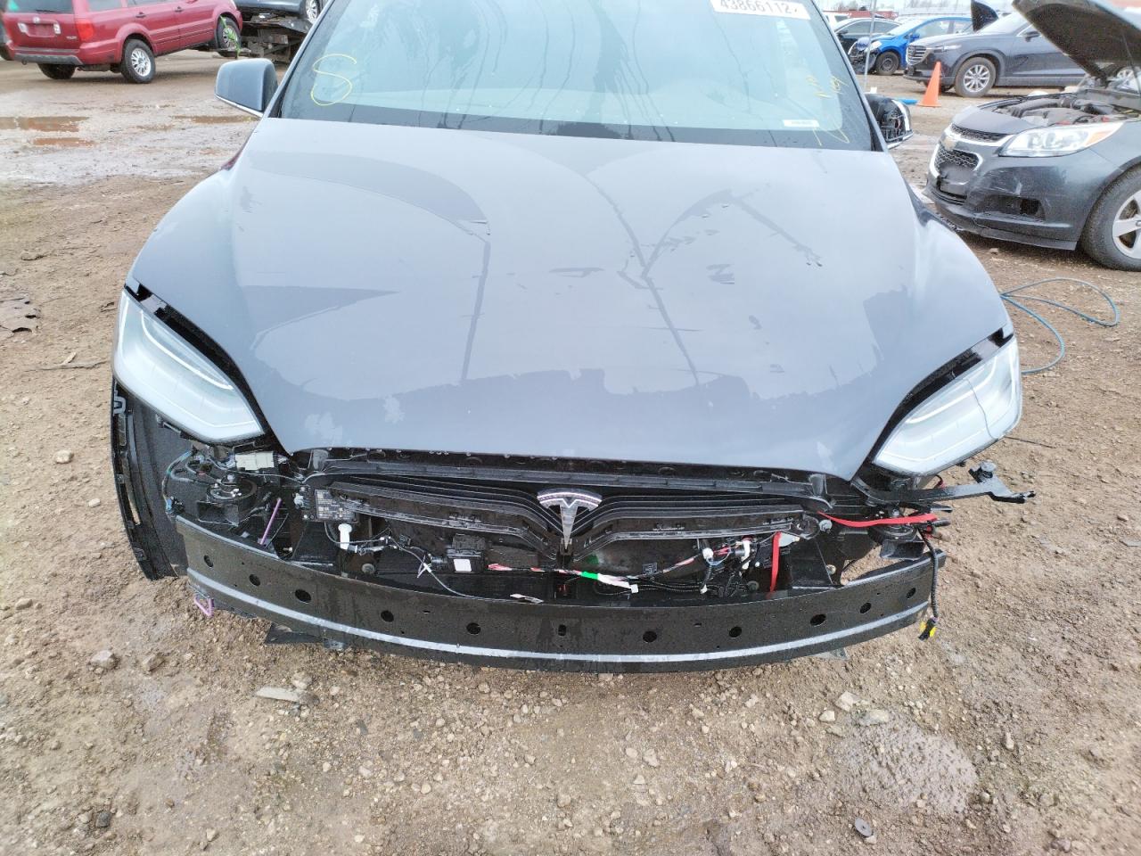 Photo 9 from auction – 2020 TESLA MODEL X with VIN 5YJXCDE2XLF263061