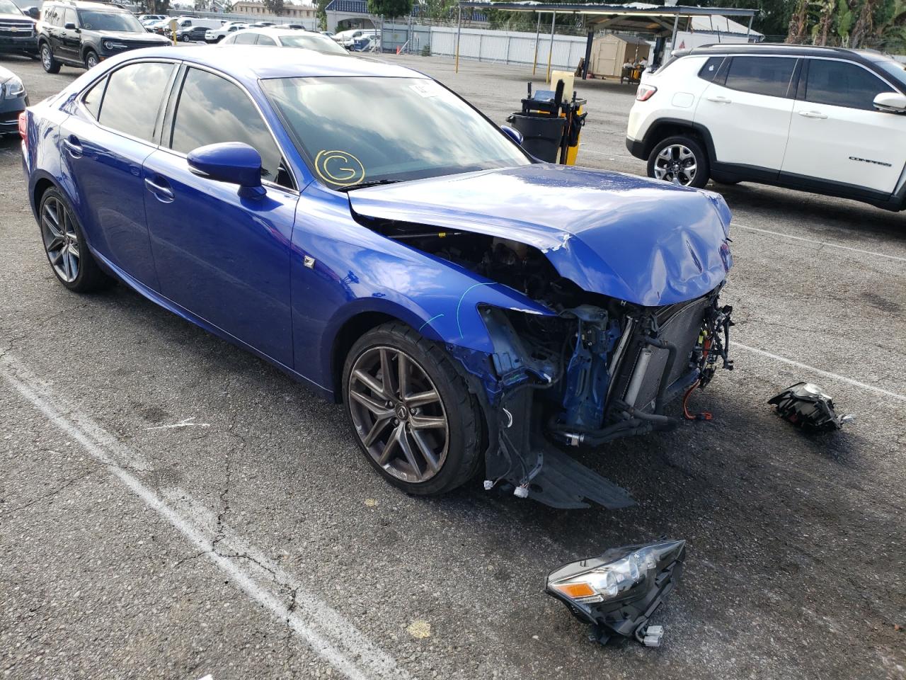 LEXUS IS 200T 2016 with VIN JTHBA1D26G5010308 - Photo from auction