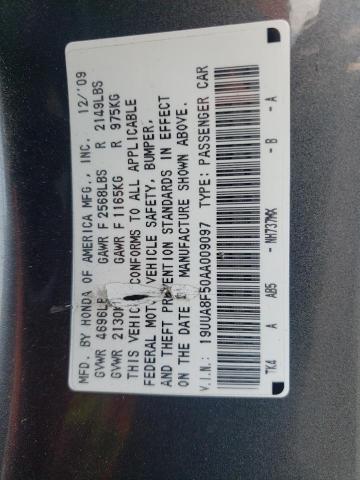 Photo 10 from auction – 2010 ACURA TL with VIN 19UUA8F50AA009097