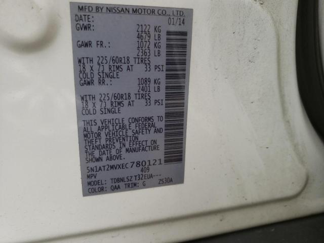 صورة رقم 1 من المزاد - 2014 NISSAN ROGUE مع VIN 5N1AT2MVXEC780121