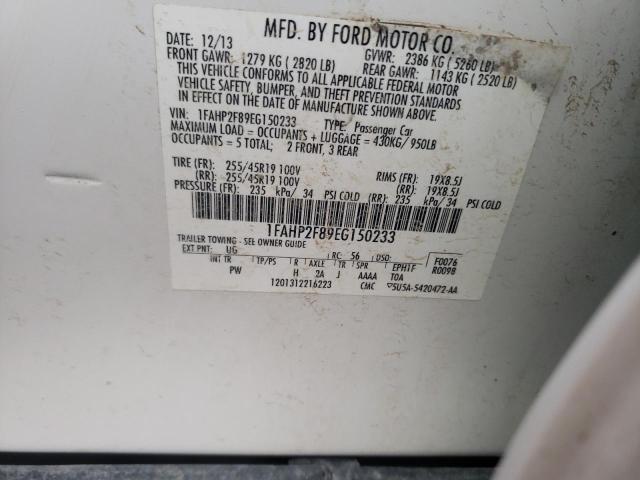 Photo 10 from auction – 2014 FORD TAURUS LIM with VIN 1FAHP2F89EG150233