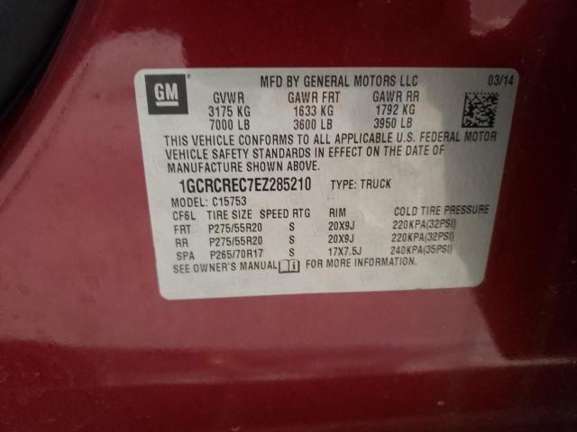 Photo 10 from auction – 2014 CHEVROLET SILVERADO with VIN 1GCRCREC7EZ285210