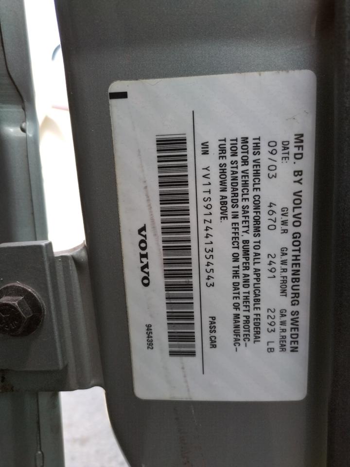 Photo 10 from auction – 2004 VOLVO S80 T6 ELI with VIN YV1TS91Z441354543
