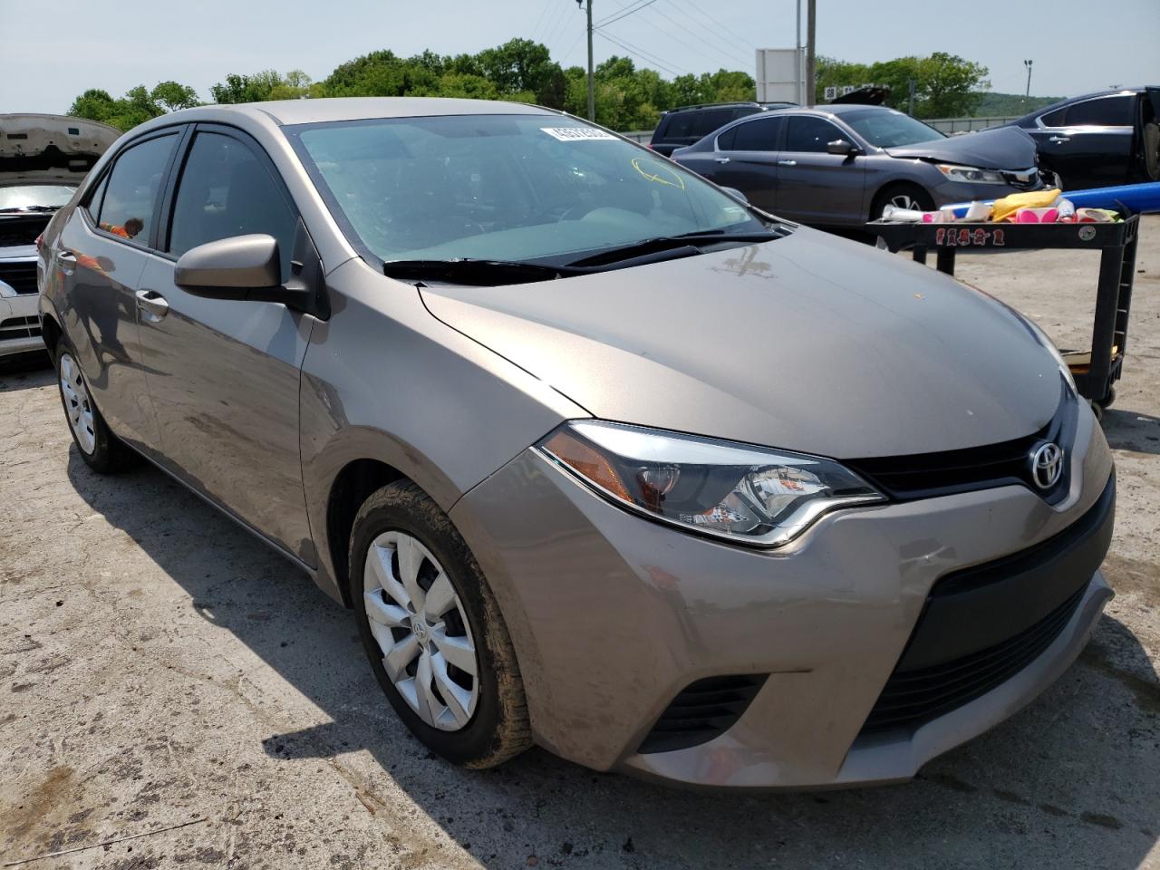 TOYOTA COROLLA L 2014 with VIN 5YFBURHE4EP112427 - Photo from auction