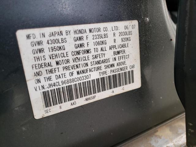 Photo 10 from auction – 2008 ACURA TSX with VIN JH4CL96888C003307