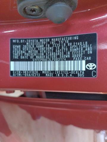 Photo 10 from auction – 2020 TOYOTA COROLLA LE with VIN 5YFEPRAE3LP083174