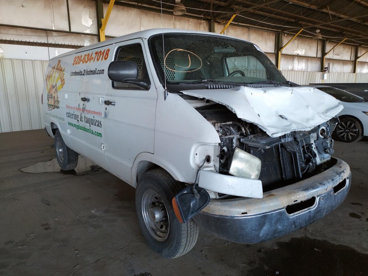 DODGE RAM VAN B2 1998 with VIN 2B7JB21Z2WK135611 - Photo from auction