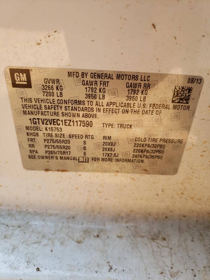 Photo 10 from auction – 2014 GMC SIERRA K15 with VIN 1GTV2VEC1EZ117590