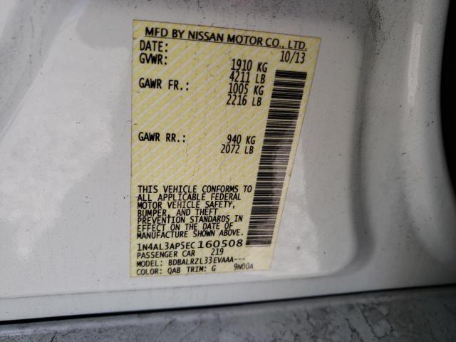 Photo 10 from auction – 2014 NISSAN ALTIMA 2.5 with VIN 1N4AL3AP5EC160508
