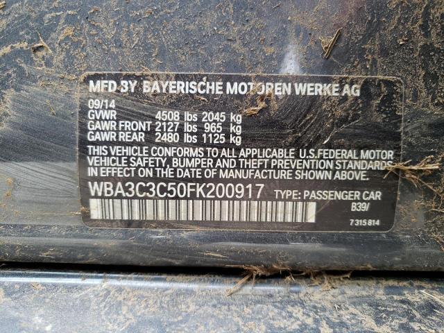 Photo 10 from auction – 2015 BMW 320 I XDRI with VIN WBA3C3C50FK200917