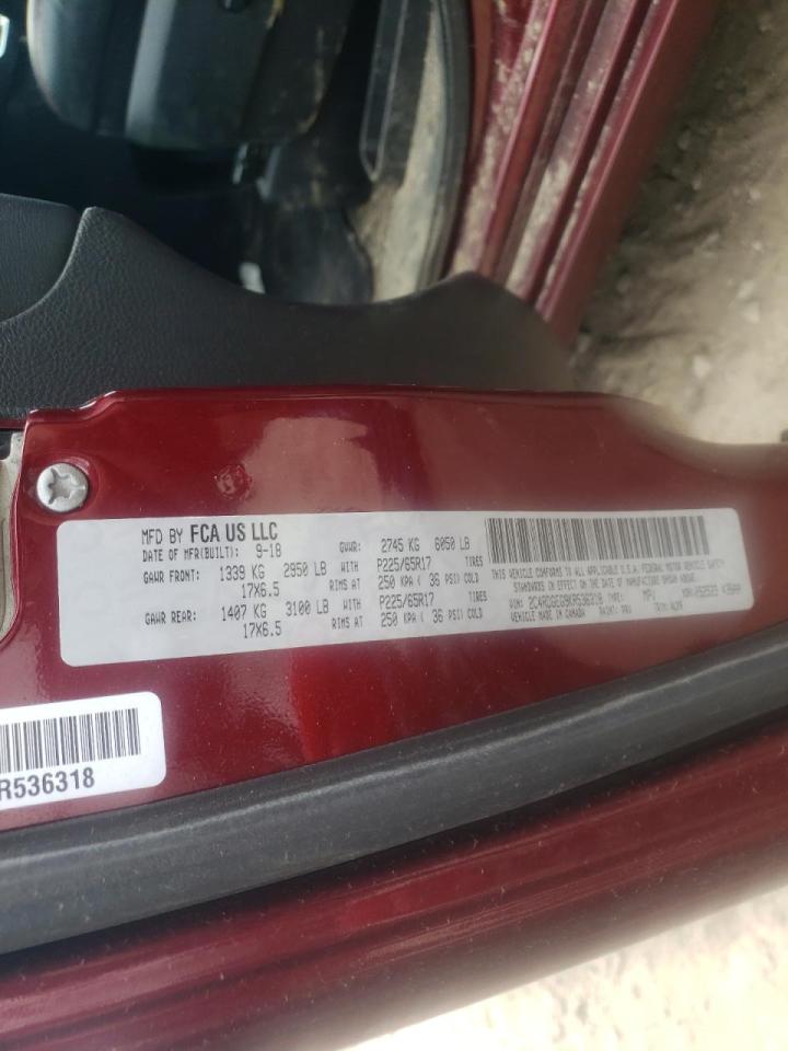 Photo 10 from auction – 2019 DODGE GRAND CARA with VIN 2C4RDGEG9KR536318
