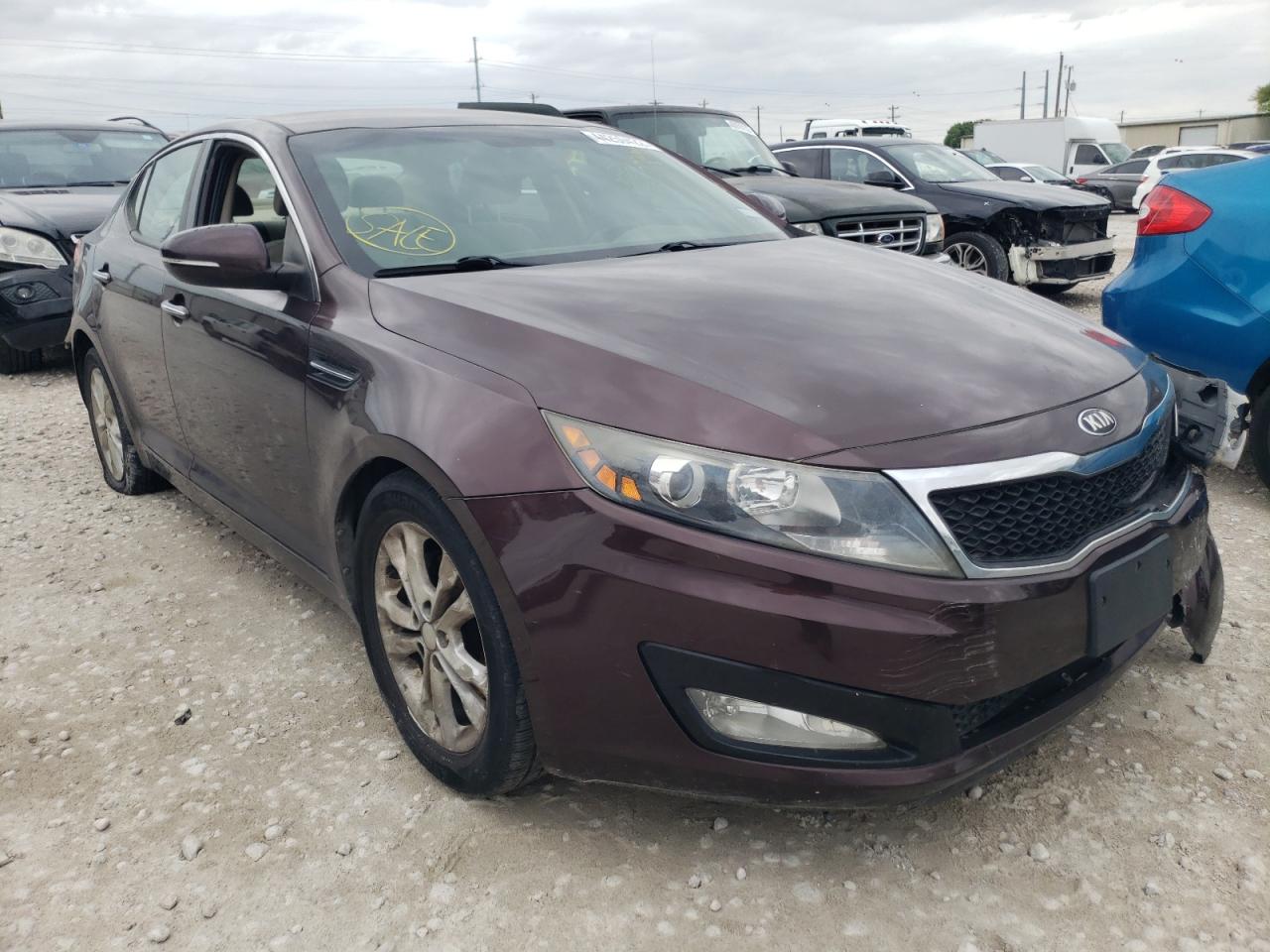 KIA OPTIMA LX 2013 with VIN 5XXGM4A75DG097917 - Photo from auction