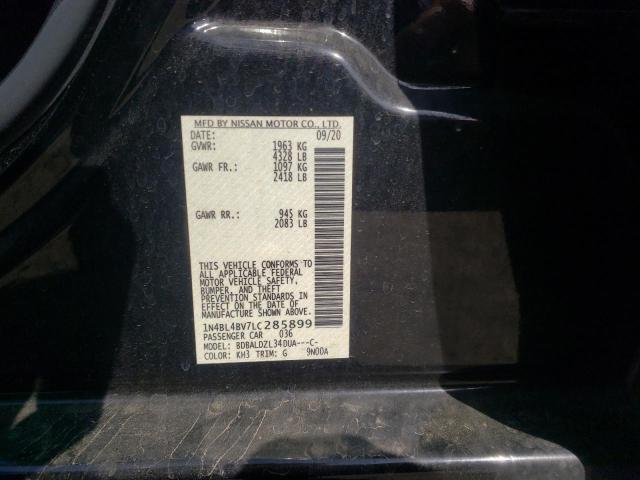 Photo 10 from auction – 2020 NISSAN ALTIMA S with VIN 1N4BL4BV7LC285899