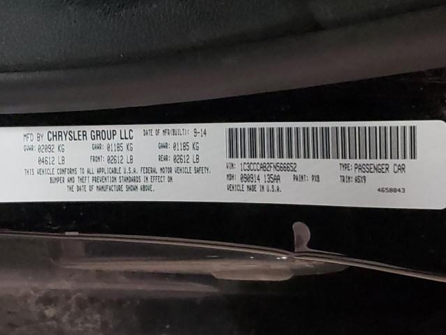 Photo 10 from auction – 2015 CHRYSLER 200 LIMITE with VIN 1C3CCCAB2FN566652