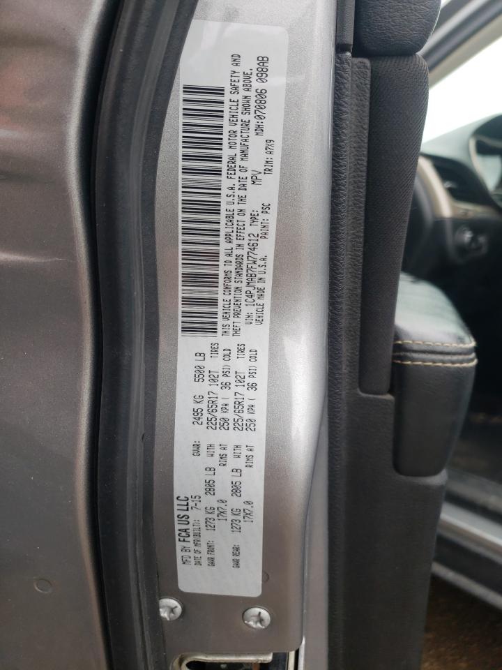 Photo 11 from auction – 2015 JEEP CHEROKEE S with VIN 1C4PJMAB7FW774612