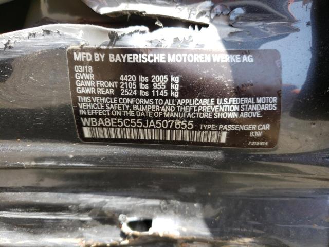 Photo 10 from auction – 2018 BMW 328 D with VIN WBA8E5C55JA507655