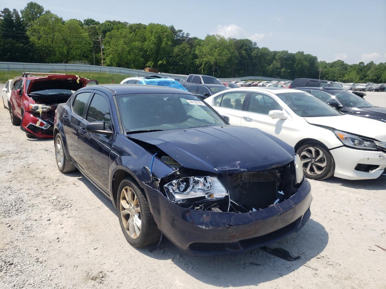 DODGE AVENGER SE 2013 with VIN 1C3CDZAB7DN667070 - Photo from auction