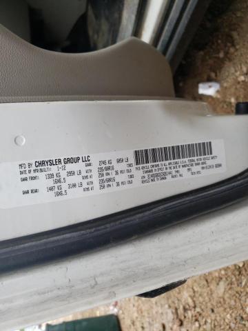 Photo 10 from auction – 2012 DODGE GRAND CARA with VIN 2C4RDGBG5CR261441