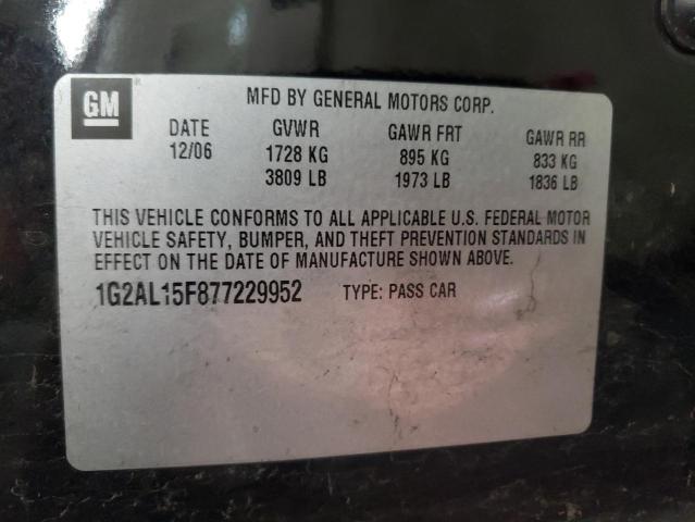 Photo 10 from auction – 2007 PONTIAC G5 with VIN 1G2AL15F877229952
