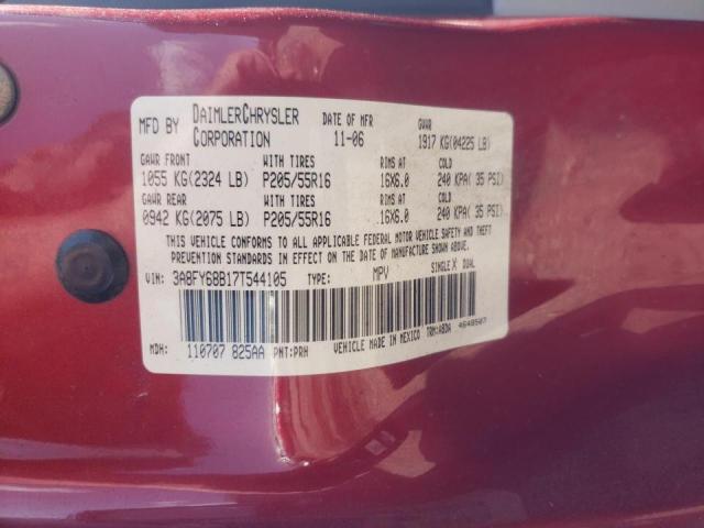 Photo 10 from auction – 2007 CHRYSLER PT CRUISER with VIN 3A8FY68B17T544105