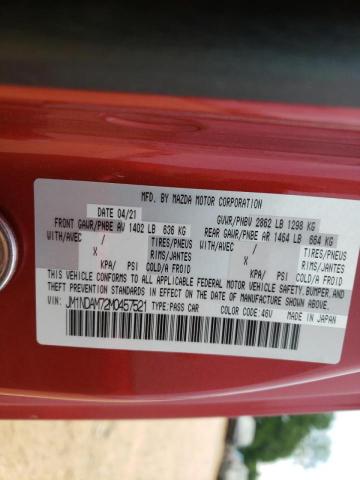 Photo 10 from auction – 2021 MAZDA MX-5 MIATA with VIN JM1NDAM72M0457521