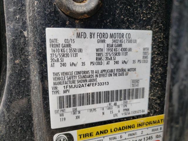 Photo 10 from auction – 2015 FORD EXPEDITION with VIN 1FMJU2AT4FEF33313