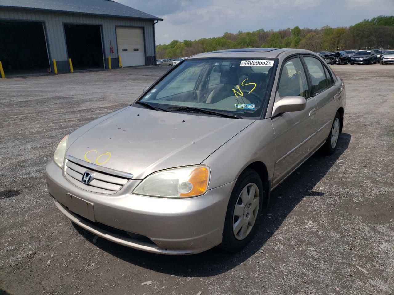 Photo 2 from auction – 2001 HONDA CIVIC EX with VIN 1HGES25701L075817