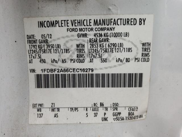 Photo 10 from auction – 2012 FORD F250 SUPER with VIN 1FDBF2A66CEC16279