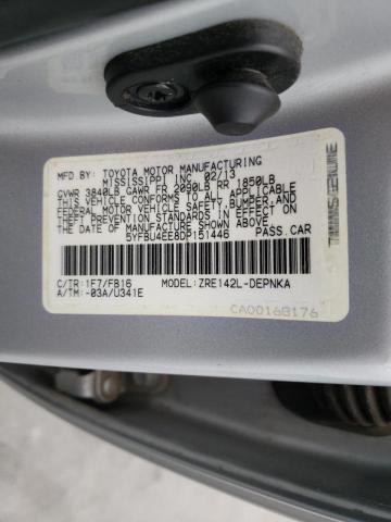 Photo 10 from auction – 2013 TOYOTA CAROLLA with VIN 5YFBU4EE8DP151446