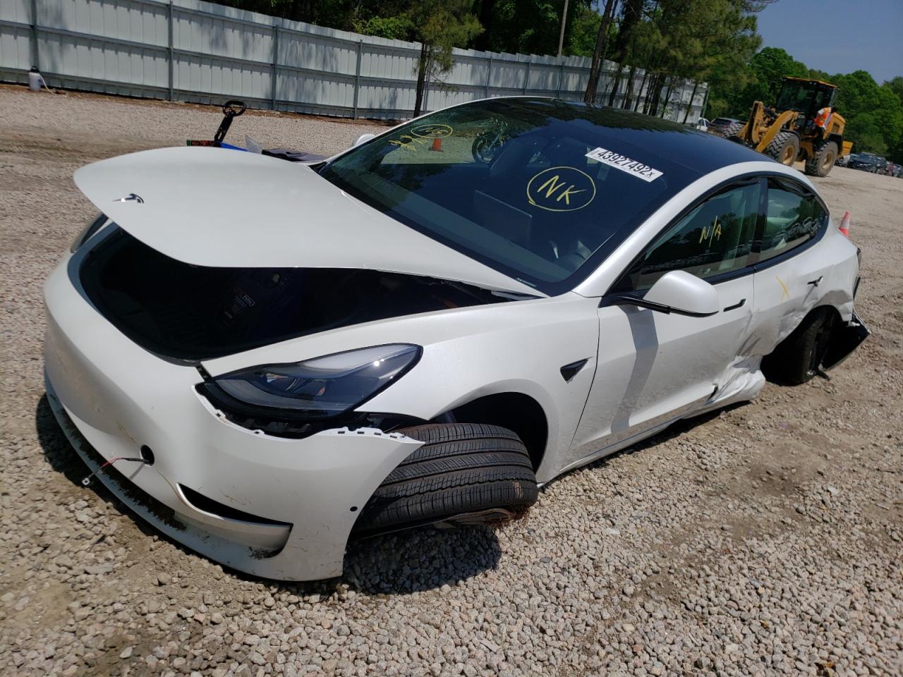 Photo 9 from auction – 2021 TESLA MODEL 3 with VIN 5YJ3E1EA2MF053232