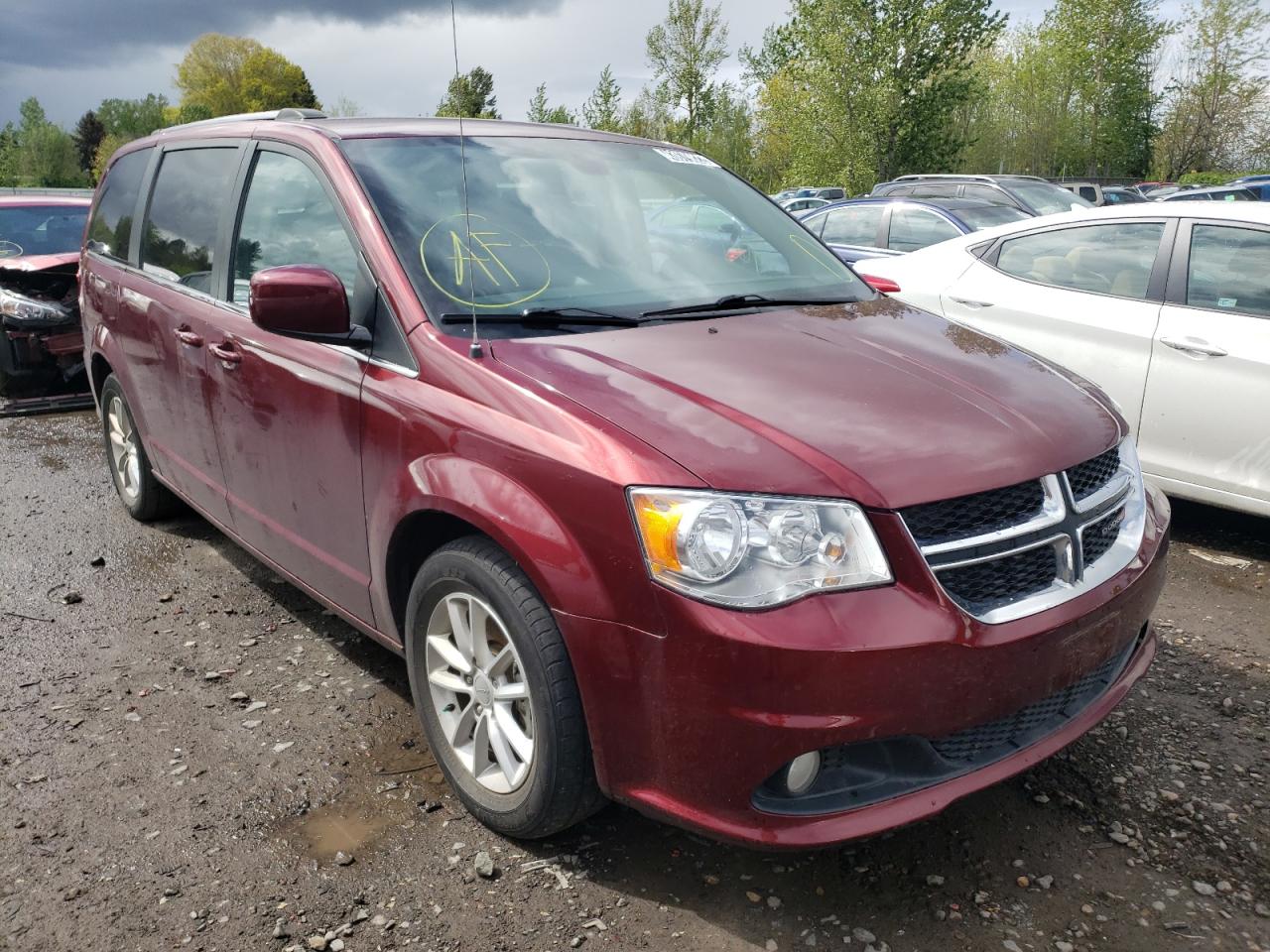 DODGE GRAND CARA 2019 with VIN 2C4RDGCG1KR646427 - Photo from auction