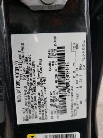 FORD FUSION TIT 2014 with VIN 3FA6P0RU4ER234618 - Photo from auction