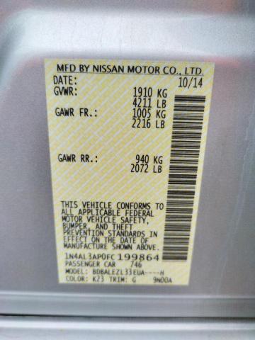 Photo 10 from auction – 2015 NISSAN ALTIMA 2.5 with VIN 1N4AL3AP0FC199864