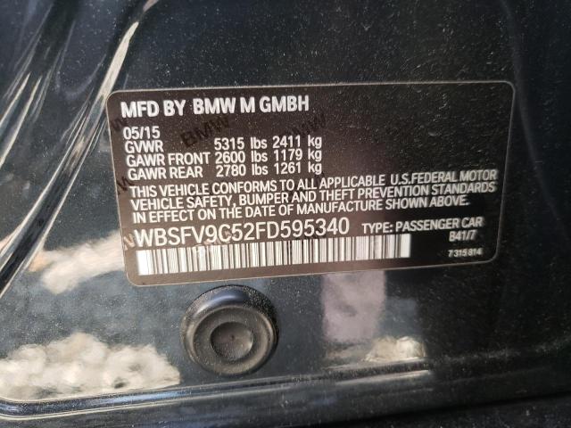 Photo 10 from auction – 2015 BMW M5 with VIN WBSFV9C52FD595340