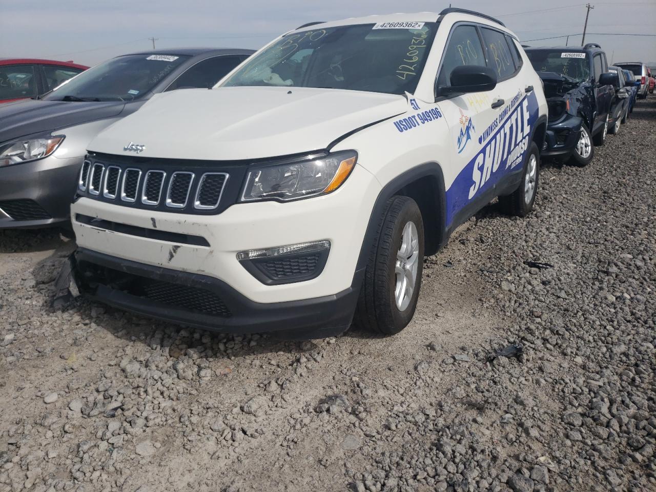 Photo 2 from auction – 2021 JEEP COMPASS SP with VIN 3C4NJDAB2MT547211
