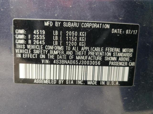 Photo 10 from auction – 2018 SUBARU LEGACY 2.5 with VIN 4S3BNAB65J3003056