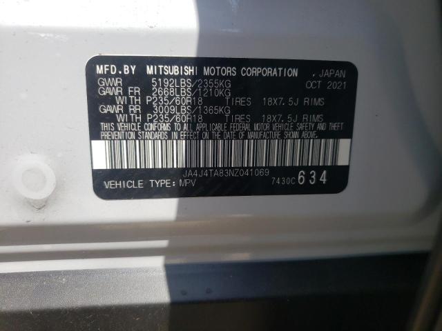 Foto 10 de la subasta – 2022 MITSUBISHI OUTLANDER con VIN JA4J4TA83NZ041069