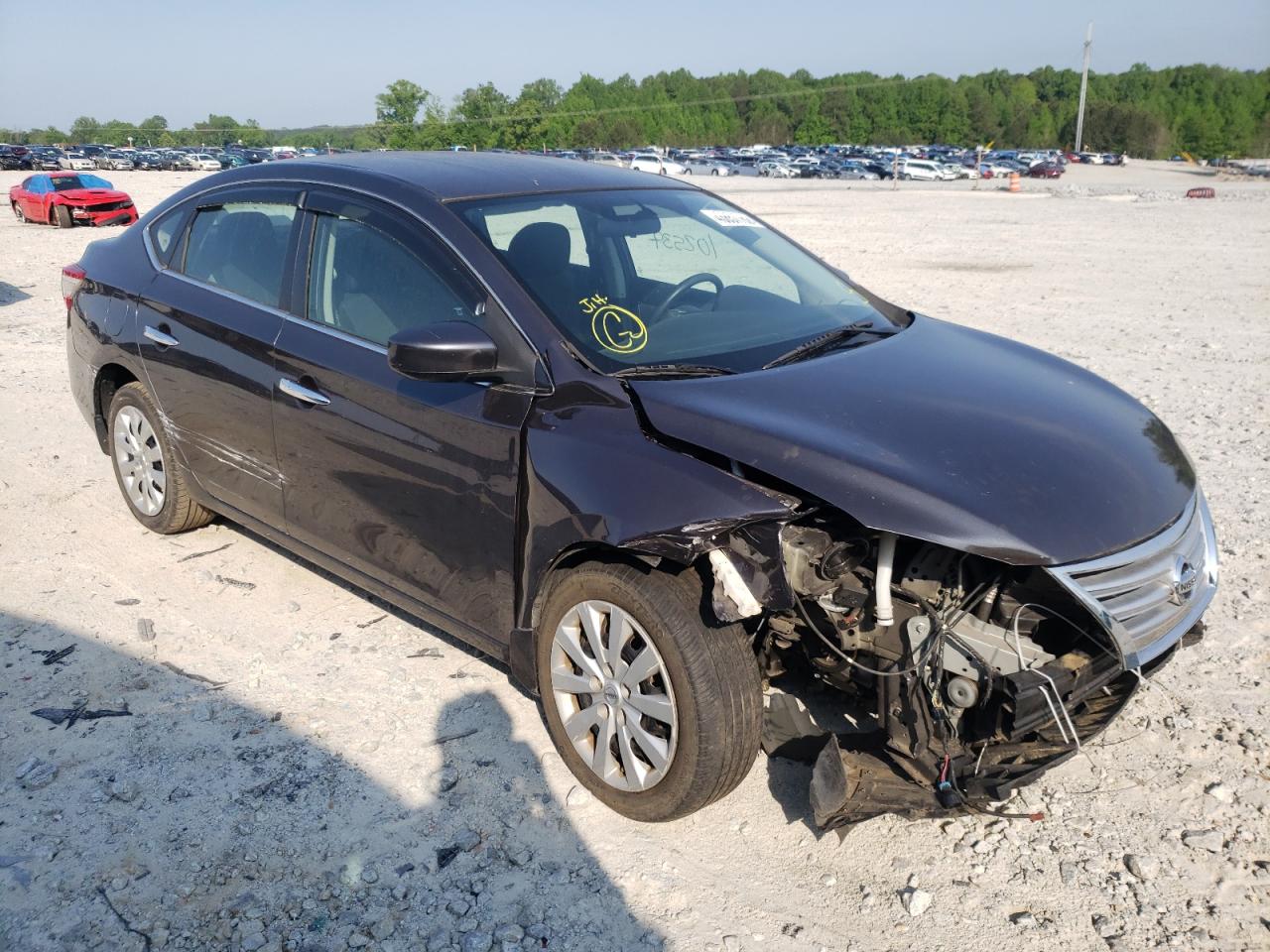 NISSAN SENTRA S 2015 with VIN 3N1AB7AP1FL696613 - Photo from auction