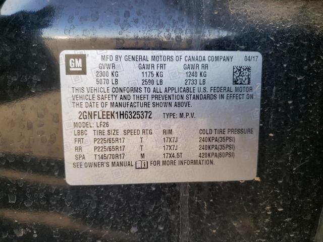 Photo 10 from auction – 2017 CHEVROLET EQUINOX LS with VIN 2GNFLEEK1H6325372