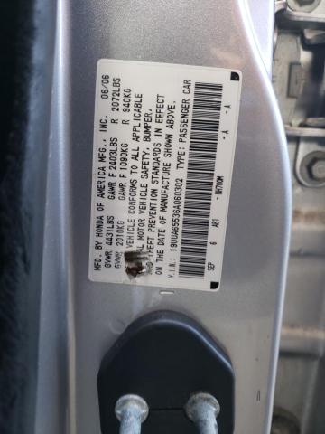 Photo 10 from auction – 2006 ACURA 3.2TL with VIN 19UUA65536A060302