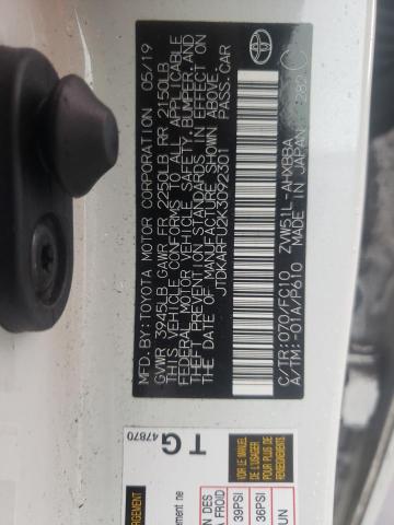 Photo 10 from auction – 2019 TOYOTA PRIUS with VIN JTDKARFU2K3092301