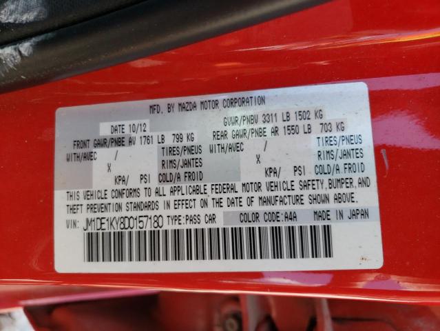 Photo 10 from auction – 2013 MAZDA MAZDA2 with VIN JM1DE1KY8D0157180
