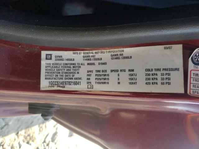 Photo 10 from auction – 2007 CHEVROLET COLORADO with VIN 1GCCS14E978216041