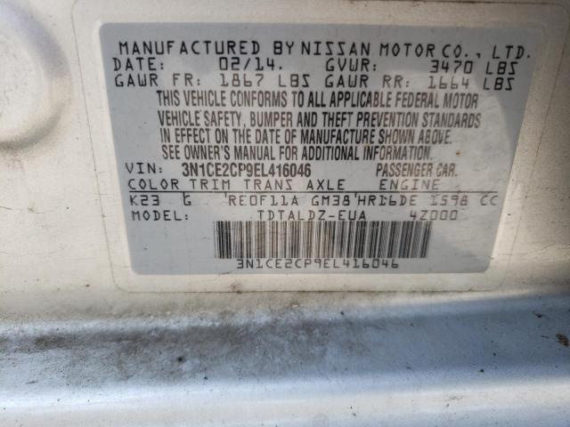 Photo 10 from auction – 2014 NISSAN VERSA NOTE with VIN 3N1CE2CP9EL416046