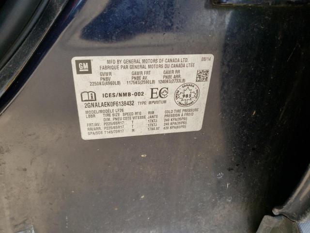 Photo 10 from auction – 2015 CHEVROLET EQUINOX LS with VIN 2GNALAEK0F6138432