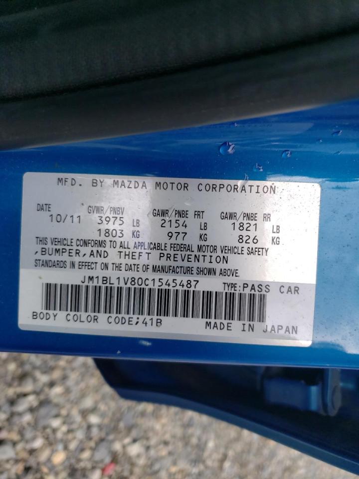 Photo 10 from auction – 2012 MAZDA 3 I with VIN JM1BL1V80C1545487
