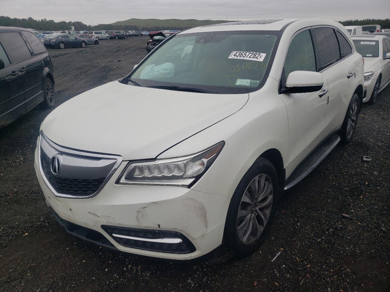Photo 2 from auction – 2015 ACURA MDX TECHNO with VIN 5FRYD4H48FB010273