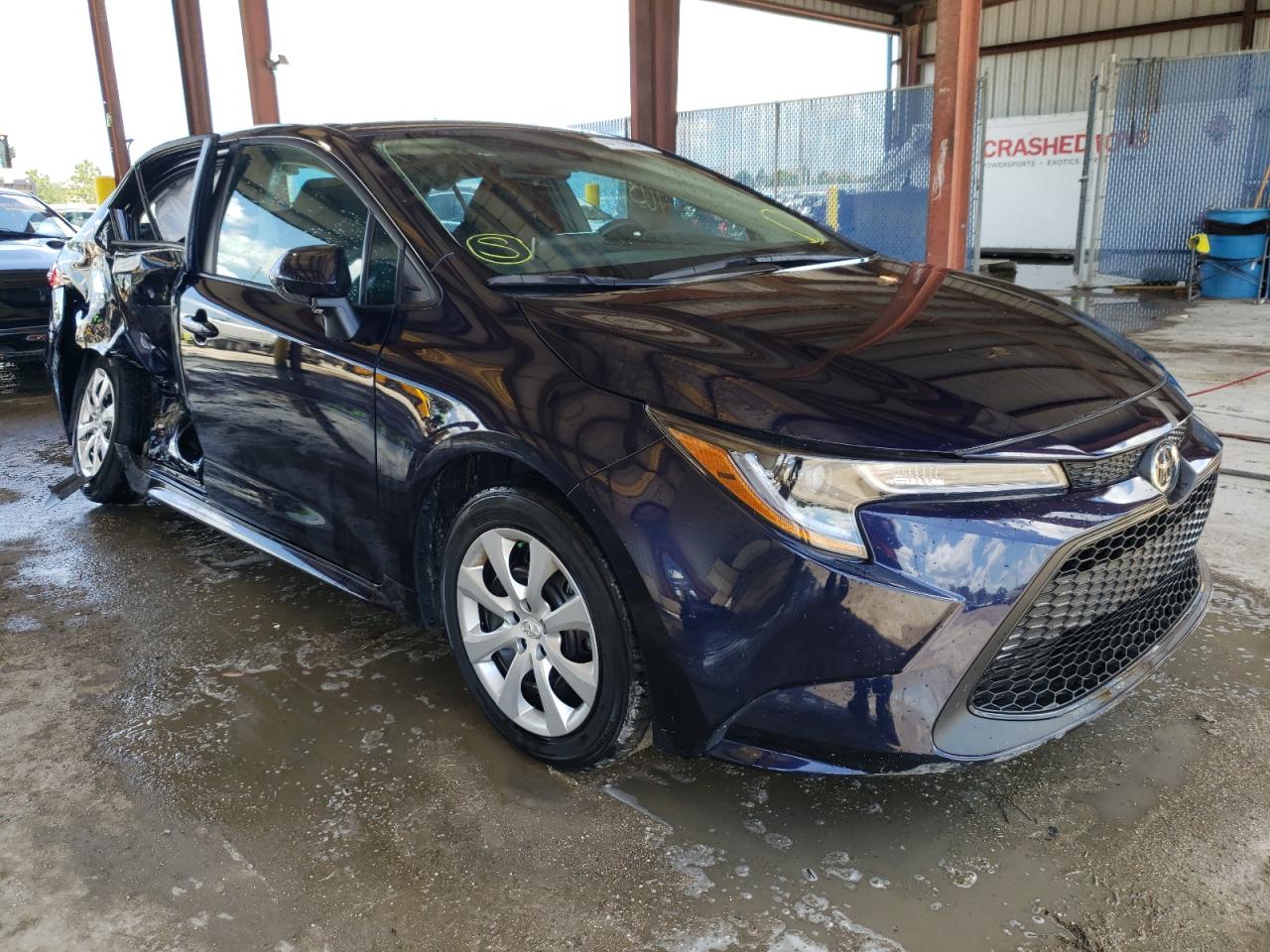 TOYOTA COROLLA LE 2021 with VIN 5YFEPMAE8MP161968 - Photo from auction