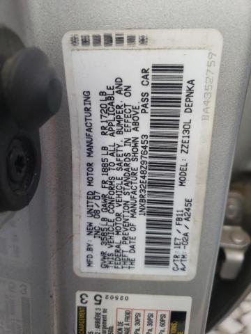 Photo 10 from auction – 2008 TOYOTA COROLLA CE with VIN 1NXBR32E48Z976453