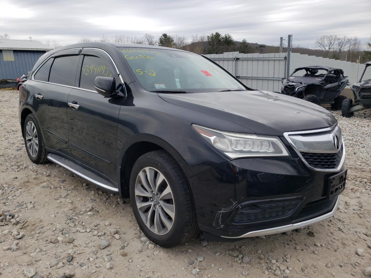 ACURA MDX TECHNO 2014 مع رقم تعريف المركبة 5FRYD3H66EB003834 - صورة من المزاد